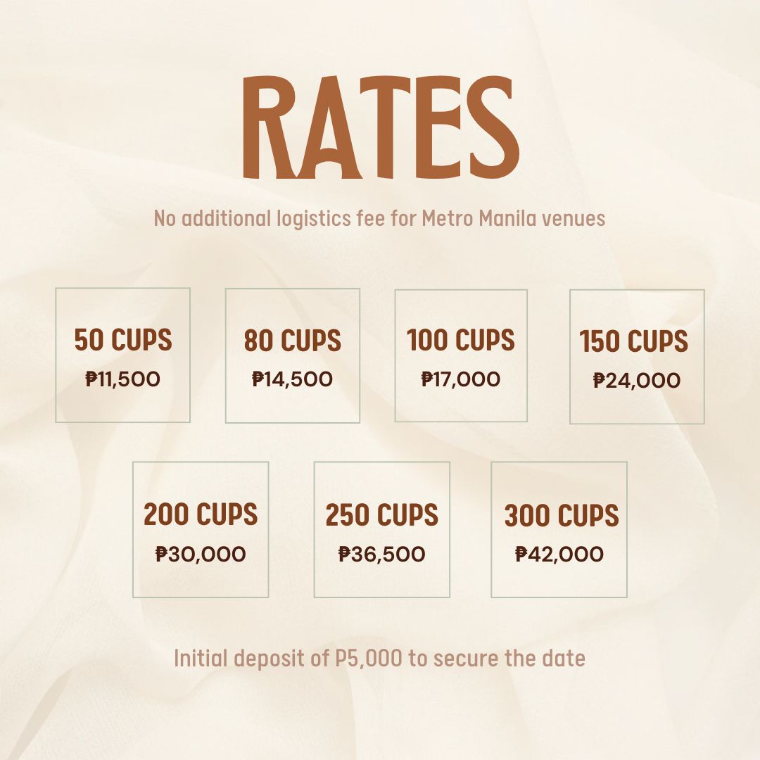 80 Cups - Wknd Coffee Cart/Mobile Espresso Bar