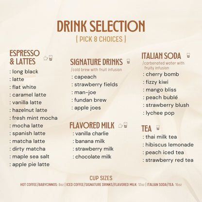80 Cups - Wknd Coffee Cart/Mobile Espresso Bar